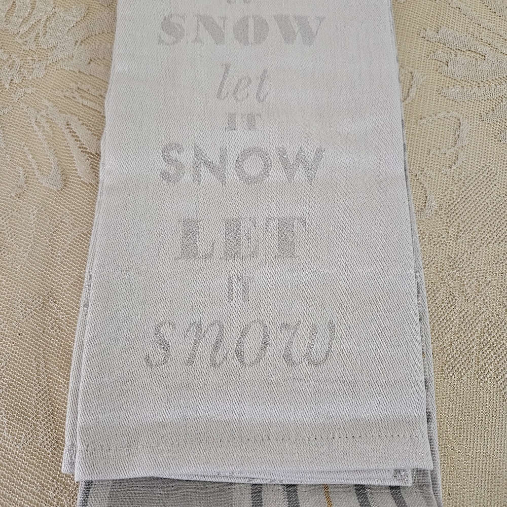 Kate Spade Holiday Winter Kitchen Tea Towels, Set Of 3